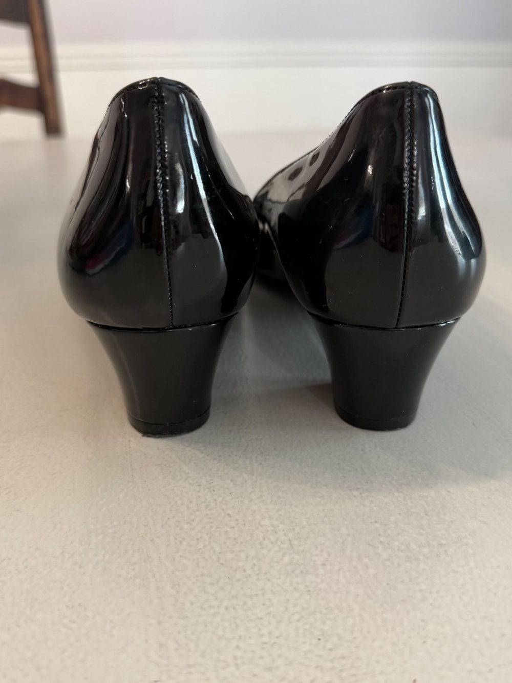 LifeStride Soft System Women’s Minx Black Patent Pointed Toe Heels Sz 10 GUC - Picture 7 of 11